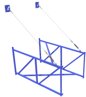 Ферма баскетбольная вынос 2 метра для щита из оргстекла 1,8х.1,05 метра - fgospostavki.ru - Тихорецк