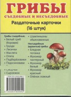 Раздаточные карточки "Грибы съедобные и не съедобные" - fgospostavki.ru - Тихорецк