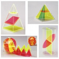 Дополнительный набор прозрачных геометрических тел с сечениями. - fgospostavki.ru - Тихорецк