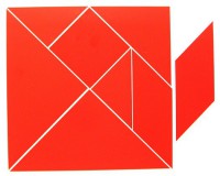 Магнитная головоломка "Танграм" (красный) - fgospostavki.ru - Тихорецк