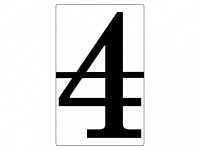 Набор магнитных карточек "Произвольный размер "4" (6 штук) - fgospostavki.ru - Тихорецк