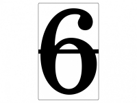 Набор магнитных карточек "Произвольный размер "6" (3 штуки) - fgospostavki.ru - Тихорецк