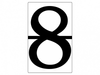 Набор магнитных карточек "Произвольный размер "8" (3 штуки) - fgospostavki.ru - Тихорецк