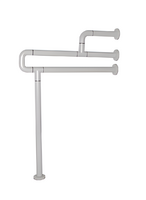 Поручень напольно-настенный с антибактериальным покрытием (белый) - fgospostavki.ru - Тихорецк