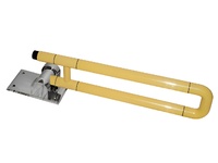 Поручень откидной с антибактериальным покрытием (желтый) - fgospostavki.ru - Тихорецк