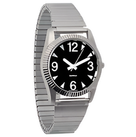 Часы мужские с черным циферблатом на растягивающемся ремешке - fgospostavki.ru - Тихорецк