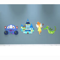 Комплект бизибордов «В сказочном королевстве» 4 в 1 - fgospostavki.ru - Тихорецк