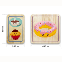 Набор стеновых панелей «Милая еда - Завтрак» - fgospostavki.ru - Тихорецк