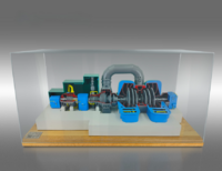 Наглядный макет "Разрез паровой турбины ТЭЦ" - fgospostavki.ru - Тихорецк