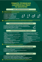 Стенд "Правила выполнения лабораторных работ по биологии" Вариант 1 - fgospostavki.ru - Тихорецк