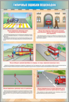 Стенд "Типичные ошибки пешеходов" - fgospostavki.ru - Тихорецк