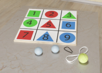 Мишень напольная цветная с цифрами - fgospostavki.ru - Тихорецк