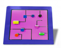 Тактильно-развивающая панель с геометрическими фигурами - fgospostavki.ru - Тихорецк