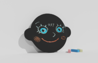 Фигурная грифельная меловая доска на тему эмоций - fgospostavki.ru - Тихорецк