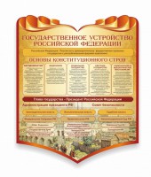 Стенд "Государственное устройство Российской Федерации" Вариант 3 - fgospostavki.ru - Тихорецк
