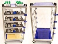 Мобильная стойка для хранения наборов ГИА по химии - fgospostavki.ru - Тихорецк