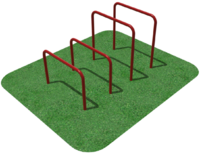 Упоры для отжимания цельносварные, разноуровневые  - fgospostavki.ru - Тихорецк