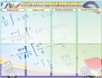 Стенд "Уголок математики" - fgospostavki.ru - Тихорецк