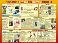 Стенд "Уголок гражданской защиты" - fgospostavki.ru - Тихорецк