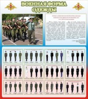 Стенд "Военная форма одежды (герб РФ) " - fgospostavki.ru - Тихорецк