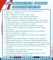 Стенд "Техника безопасности на уроках физкультуры" - fgospostavki.ru - Тихорецк