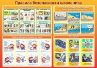 Стенд "Правила безопасности школьника" - fgospostavki.ru - Тихорецк