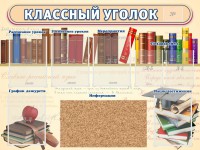 Стенд "Классный уголок" (с пробковым покрытием) - fgospostavki.ru - Тихорецк