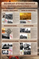 Стенд "Великая Отечественная война" (битвы) - fgospostavki.ru - Тихорецк