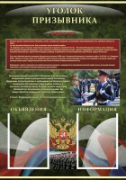 Стенд "Уголок призывника" - fgospostavki.ru - Тихорецк