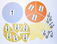 Набор магнитных карточек "Доли и дроби - 3" - fgospostavki.ru - Тихорецк