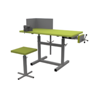 Верстак ученический комбинированный с тисками и струбциной, с защитным экраном и табуретом - fgospostavki.ru - Тихорецк