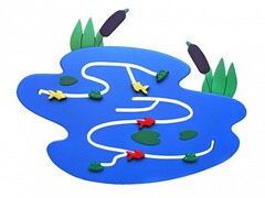 Сенсомоторное декоративно-развивающее панно "Река" - fgospostavki.ru - Тихорецк