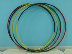 Обруч с утяжелителем стальной "Радуга" (900 миллиметров, 1050 грамм) - fgospostavki.ru - Тихорецк