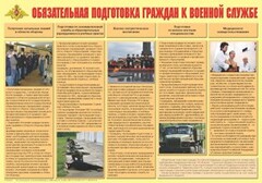 Плакат "Обязательная подготовка граждан к военной службе" - fgospostavki.ru - Тихорецк
