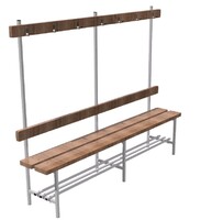 Скамья для раздевалок односторонняя с вешалкой (1,5 метра) - fgospostavki.ru - Тихорецк