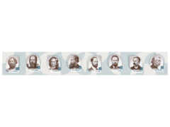 Стенд-лента "Выдающиеся ученые-физики" - fgospostavki.ru - Тихорецк