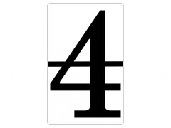 Набор магнитных карточек "Произвольный размер "4" (6 штук) - fgospostavki.ru - Тихорецк