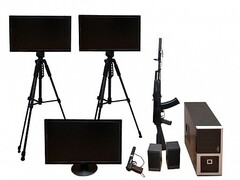 Учебно-тренировочный комплекс огневой подготовки "Стрелец-2/М" (мишень-монитор, массогабаритные макеты оружия АК и ПМ) - fgospostavki.ru - Тихорецк