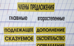 Набор магнитных карточек "Члены предложения" (фон жёлтый) - fgospostavki.ru - Тихорецк