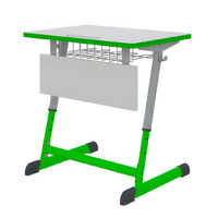 Парта NOMAD одноместная регулируемая по высоте с антивандальной кромкой - fgospostavki.ru - Тихорецк