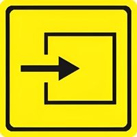 Тактильный знак (вход в помещение) 100х100 - fgospostavki.ru - Тихорецк