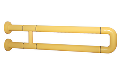 Поручень неоткидной двухопорный с антибактериальным покрытием (желтый) - fgospostavki.ru - Тихорецк