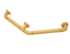 Поручень угловой трехопорный с антибактериальным покрытием (желтый) - fgospostavki.ru - Тихорецк