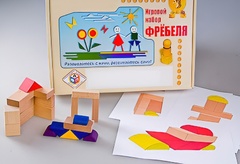 Игровой набор Фребеля "Конструктор деревянный без соединений-2" (Серия "Эксперимент") - fgospostavki.ru - Тихорецк