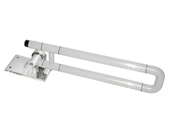 Поручень откидной с антибактериальным покрытием (белый) - fgospostavki.ru - Тихорецк