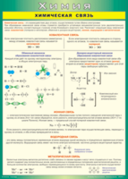 Таблица "Химическая связь" (100х140 сантиметров, винил) - fgospostavki.ru - Тихорецк