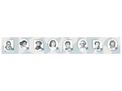 Стенд-лента "Выдающиеся путешественники и ученые-географы" - fgospostavki.ru - Тихорецк