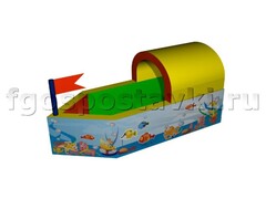 Сухой бассейн "Кораблик" с шелкографией - fgospostavki.ru - Тихорецк