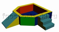 Сухой бассейн "Крепость" 1,5х1,2 метра - fgospostavki.ru - Тихорецк