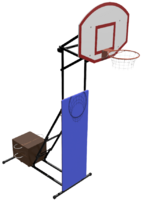 Стойка стритбольная-минибаскетбольная складная, переносная (регулируемая высота от 2,75 метров до 3,05 метра) - fgospostavki.ru - Тихорецк